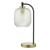 Dar Tehya Table Lamp Satin Brass & Black –  from Amos Lighting + Home