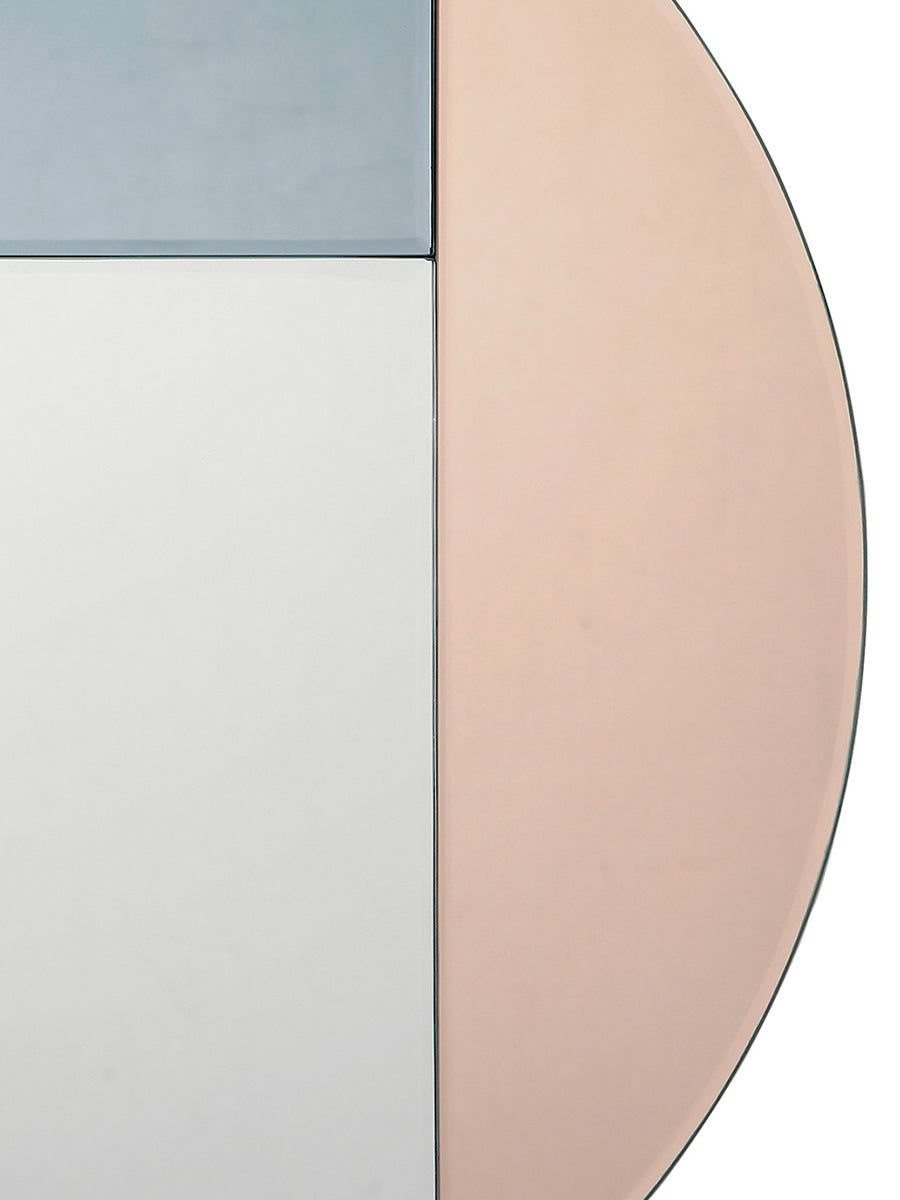 Dar Thalia Mirror Blue Smoke & Rose Gold –  from Amos Lighting + Home