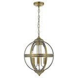 Dar Vanessa 3 Light Lantern Antique Brass & Glass –  from Amos Lighting + Home