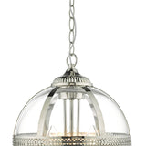 Dar Vanessa 3 Light Lantern Polished Nickel & Glass –  from Amos Lighting + Home