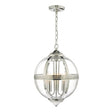 Dar Vanessa 3 Light Lantern Polished Nickel & Glass –  from Amos Lighting + Home