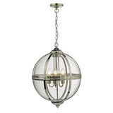 Dar Vanessa 5 Light Lantern Polished Nickel & Glass –  from Amos Lighting + Home