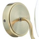 Dar Vestry 1 Light Bathroom Wall Bracket, Antique Brass IP44 –  from Amos Lighting + Home