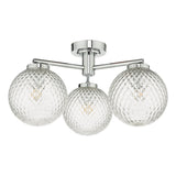 Dar Wayne Bathroom 3 Light Semi Flush Ceiling Light –  from Amos Lighting + Home