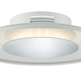 Dar Worcester Small Flush White & Polished Chrome LED –  from Amos Lighting + Home