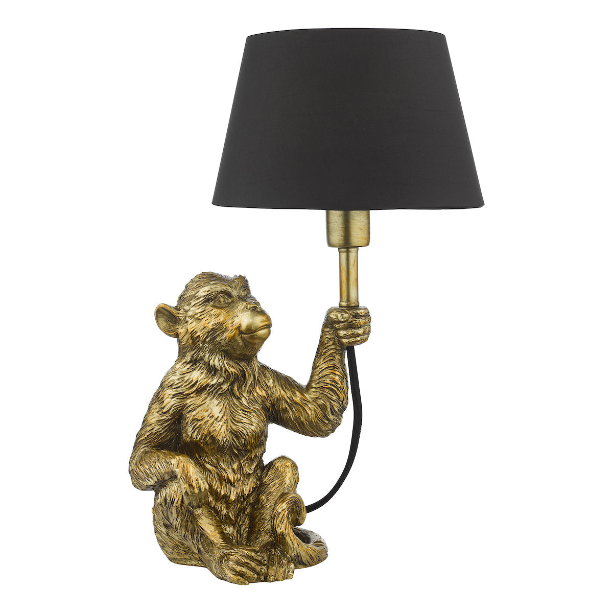 Dar Zira Monkey Table Lamp Gold With Shade –  from Amos Lighting + Home