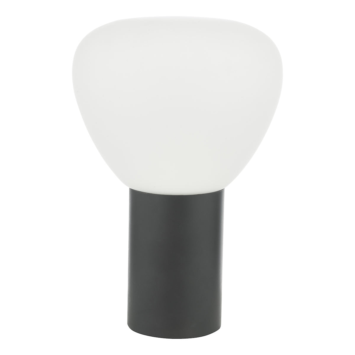 Dar Zorah Touch Table Lamp Opal Glass and Matt Black –  from Amos Lighting + Home