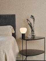 Dar Zorah Touch Table Lamp Opal Glass and Matt Black –  from Amos Lighting + Home