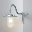 Davey Lighting Galvanised Exterior Swan Neck Corner Bracket 7677, Wall Light from Amos Lighting + Home