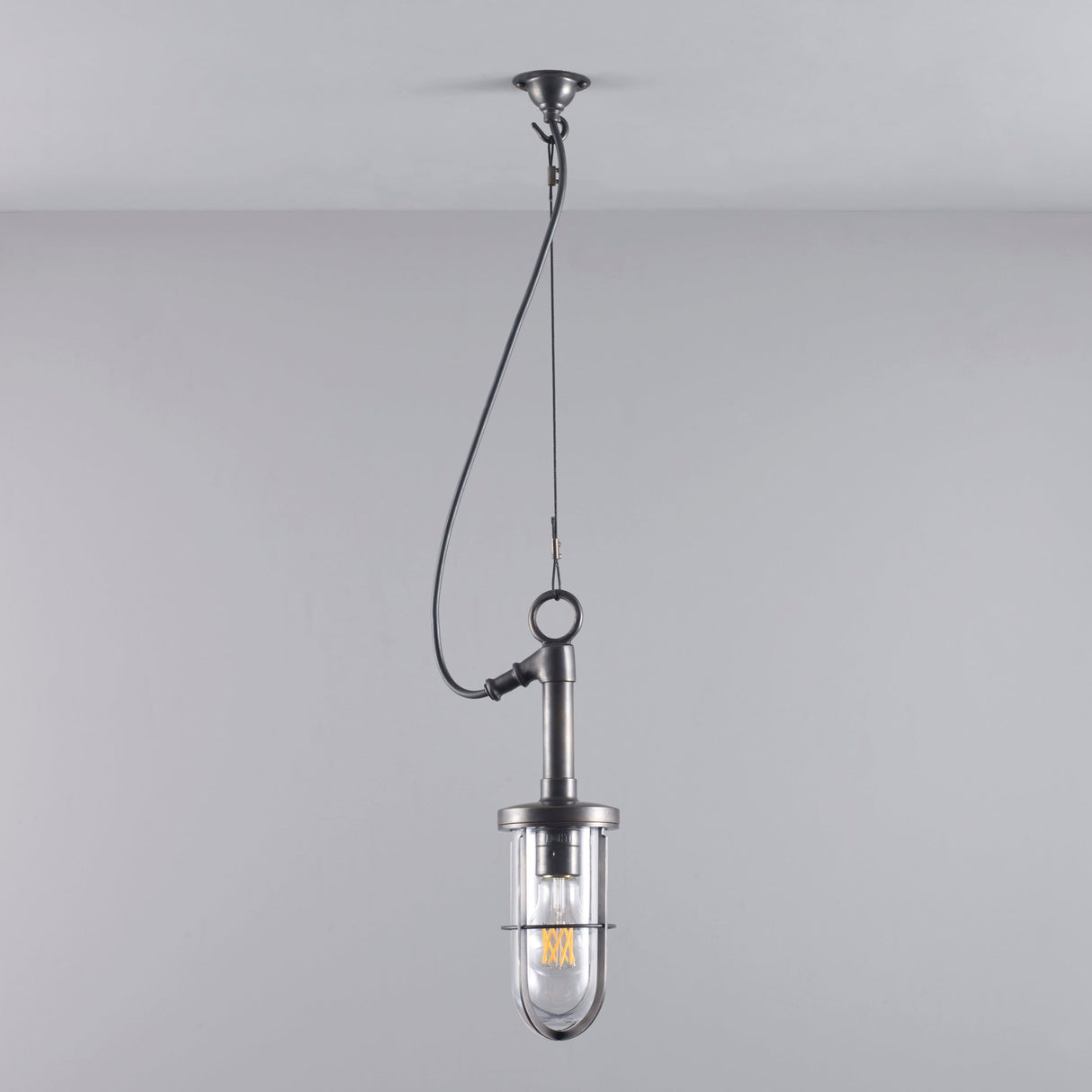 Davey Lighting Ship's Well Glass Bathroom Pendant IP44 –  from Amos Lighting + Home