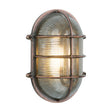 David Hunt Admiral Large Oval Bulkhead, Antique Copper IP64 –  from Amos Lighting + Home