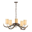 David Hunt Antler Rustic 5 Light Pendant, Complete with Shades –  from Amos Lighting + Home