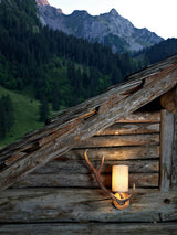 David Hunt Antler Rustic Left Hand Wall Light, Complete with Shade –  from Amos Lighting + Home