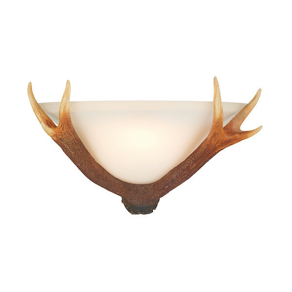 David Hunt Antler Wall Light with Alabaster Glass Amos Lighting Home