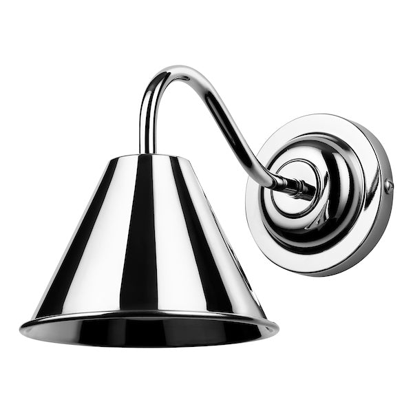 David Hunt Avon Bathroom Wall Light, Polished Chrome IP44 –  from Amos Lighting + Home