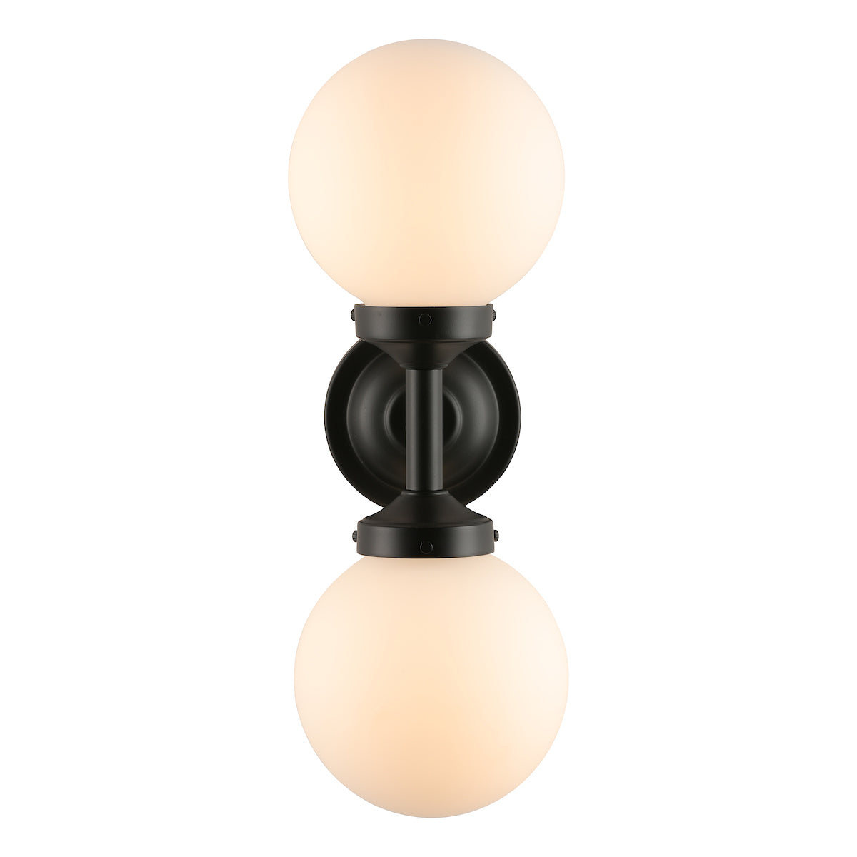 David Hunt Buckley Double Bathroom Wall Light Black –  from Amos Lighting + Home