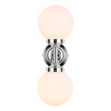 David Hunt Buckley Double Bathroom Wall Light Polished Chrome IP44 –  from Amos Lighting + Home