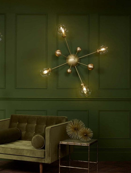 David Hunt Cosmos 4 Light Butter Brass Semi-flush Pendant –  from Amos Lighting + Home