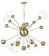 David Hunt Cosmos 8 Light Butter Brass Chandelier –  from Amos Lighting + Home