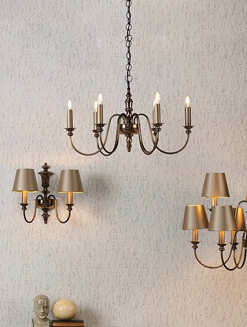 David Hunt Dickens 6 Light Bronze Pendant –  from Amos Lighting + Home