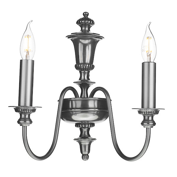 David Hunt Dickens Wall Light Pewter –  from Amos Lighting + Home