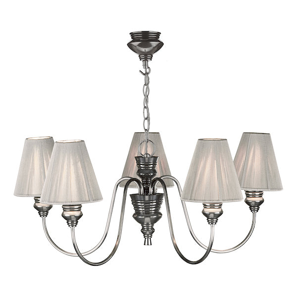 David Hunt Doreen 5LT Pendant Pewter, Silver String Shades –  from Amos Lighting + Home