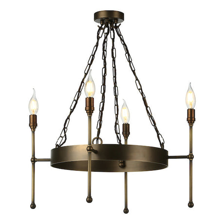 David Hunt Durrell 4lt Solid Antique Brass Pendant –  from Amos Lighting + Home