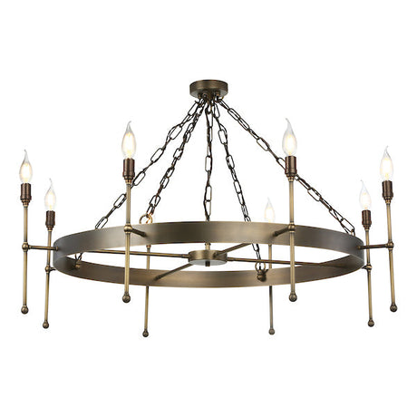 David Hunt Durrell 8lt Solid Antique Brass Pendant –  from Amos Lighting + Home