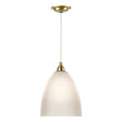 David Hunt Duxford Pendant Butter Brass with Satin Glass –  from Amos Lighting + Home