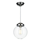 David Hunt Fairfax Small Polished Chrome Clear Pendant –  from Amos Lighting + Home