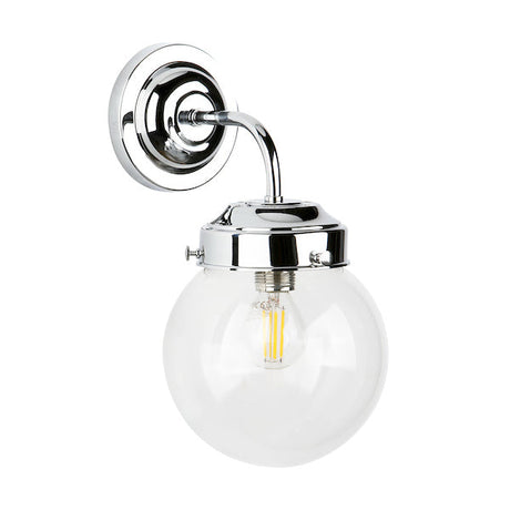 David Hunt Fairfax Wall Light Polished Chrome & Clear Glass –  from Amos Lighting + Home