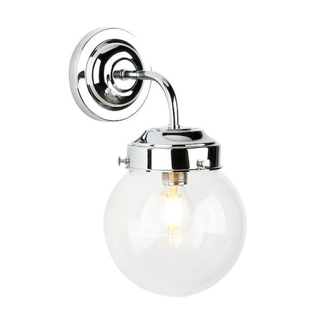 David Hunt Fairfax Wall Light Polished Chrome & Clear Glass –  from Amos Lighting + Home