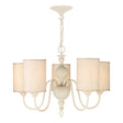 David Hunt Flemish 5 Light Chandelier Cotswold Cream with Shades –  from Amos Lighting + Home