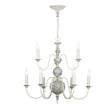 David Hunt Flemish 9 Light Chandelier Powder Grey & Gold –  from Amos Lighting + Home