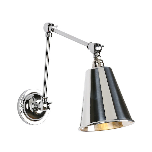 David Hunt Hackney Wall Light Polished Chrome –  from Amos Lighting + Home