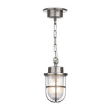 David Hunt Harbour Outdoor Pendant Polished Nickel IP43 –  from Amos Lighting + Home