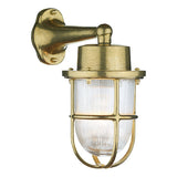 David Hunt Harbour Wall Light Natural Brass IP64 –  from Amos Lighting + Home