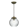 David Hunt Henley Antique Brass Glass Pendant –  from Amos Lighting + Home