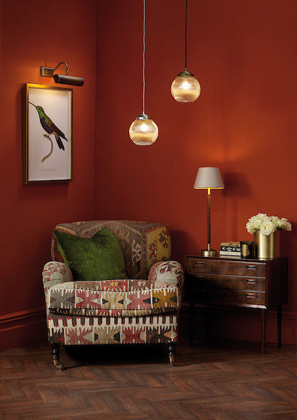 David Hunt Henley Satin Chrome Glass Pendant –  from Amos Lighting + Home