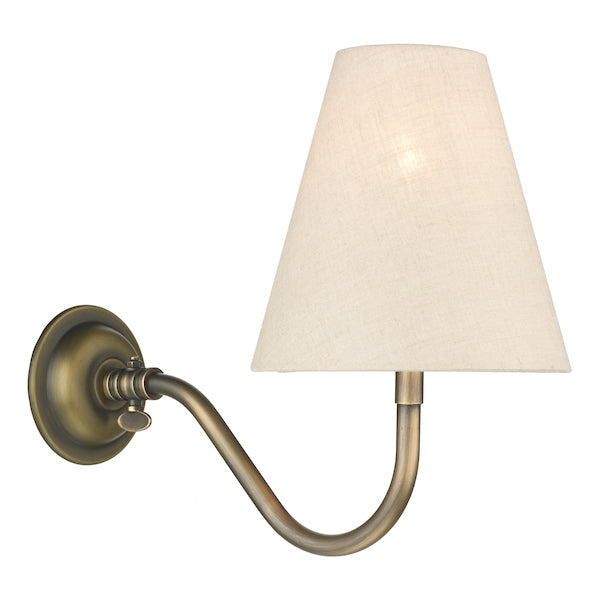 David Hunt Hicks Antique Brass Single Wall Light –  from Amos Lighting + Home