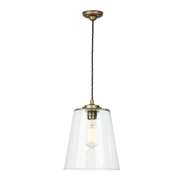 David Hunt Ibsley Single Pendant Aged Brass –  from Amos Lighting + Home