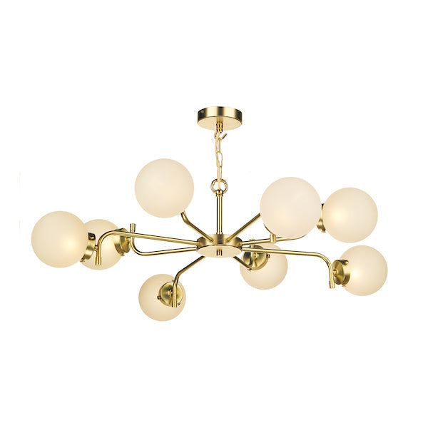 David Hunt Jazz 8 Light Solid Brass Chandelier Pendant –  from Amos Lighting + Home