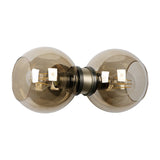 David Hunt Juno Wall Light Antique Brass with Amber Glass –  from Amos Lighting + Home