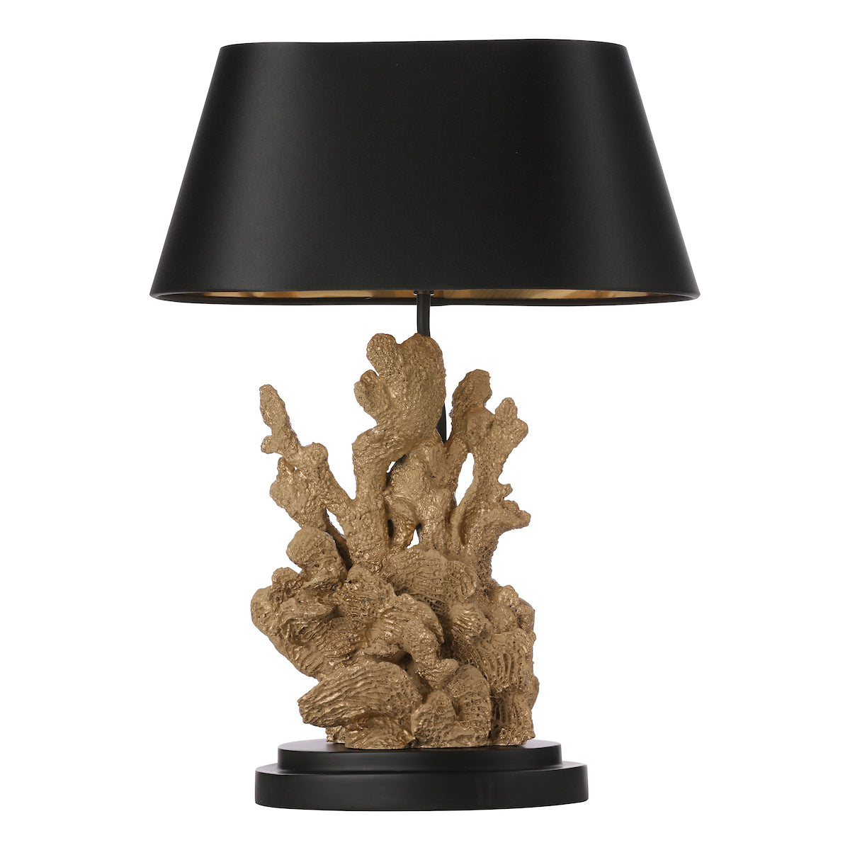 David Hunt Korallion Table Lamp Black / Gold Base –  from Amos Lighting + Home