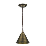 David Hunt London Solid Brass Pendant Small Single –  from Amos Lighting + Home