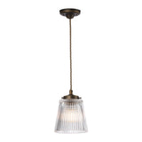 David Hunt Odell Single Pendant Small Antique Brass –  from Amos Lighting + Home