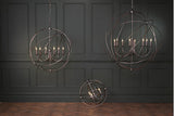 David Hunt Orb 3lt Chandelier Antique Copper –  from Amos Lighting + Home