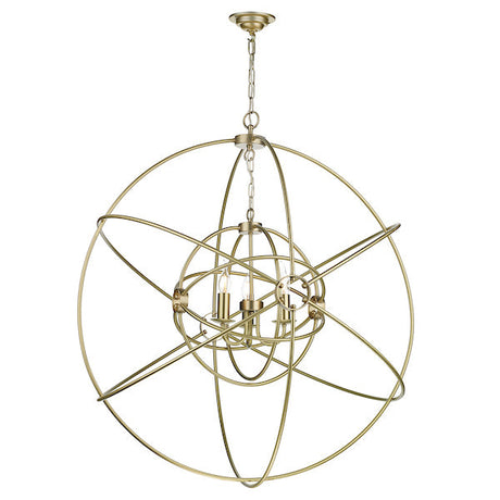 David Hunt Orb 3lt Chandelier Butter Brass –  from Amos Lighting + Home