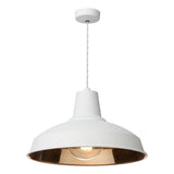 David Hunt Reclamation Pendant Arctic White & Copper –  from Amos Lighting + Home