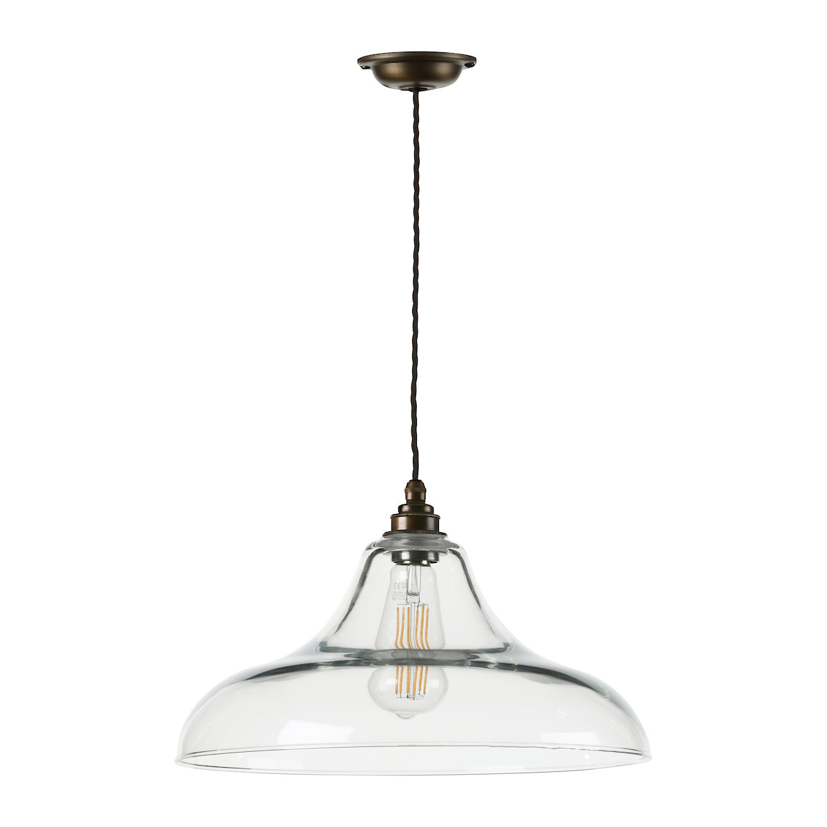 David Hunt Ruskin Pendant Antique Brass –  from Amos Lighting + Home